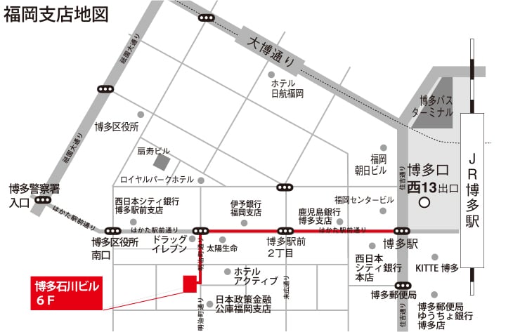 福岡支店マップ