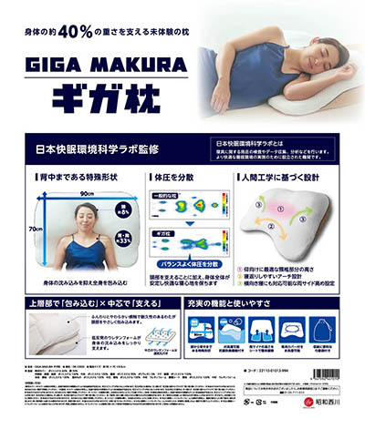 昭和西川 ギガ枕 新品未使用 快眠 GIGA MAKURA マツコデラックス